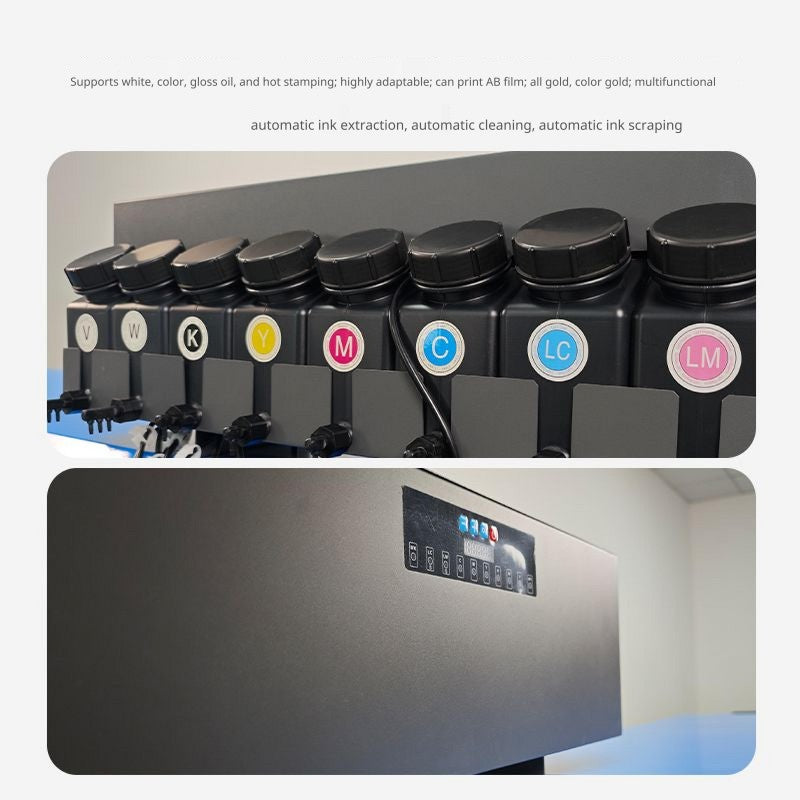 Yintai uv dtf printer with laminator all in one 30cm 60cm 2 in 1 4 head roll to roll uv dtf printer for ab film